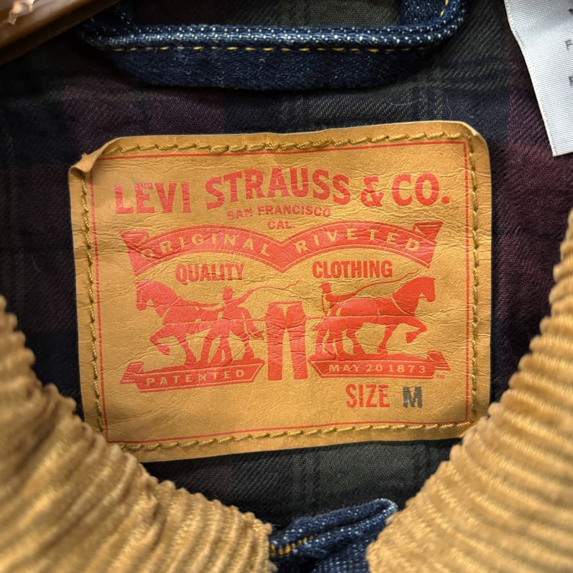 현행 리바이스 타입3 코듀로이 카라 패치 데님 트러커자켓 N614 상품이미지6