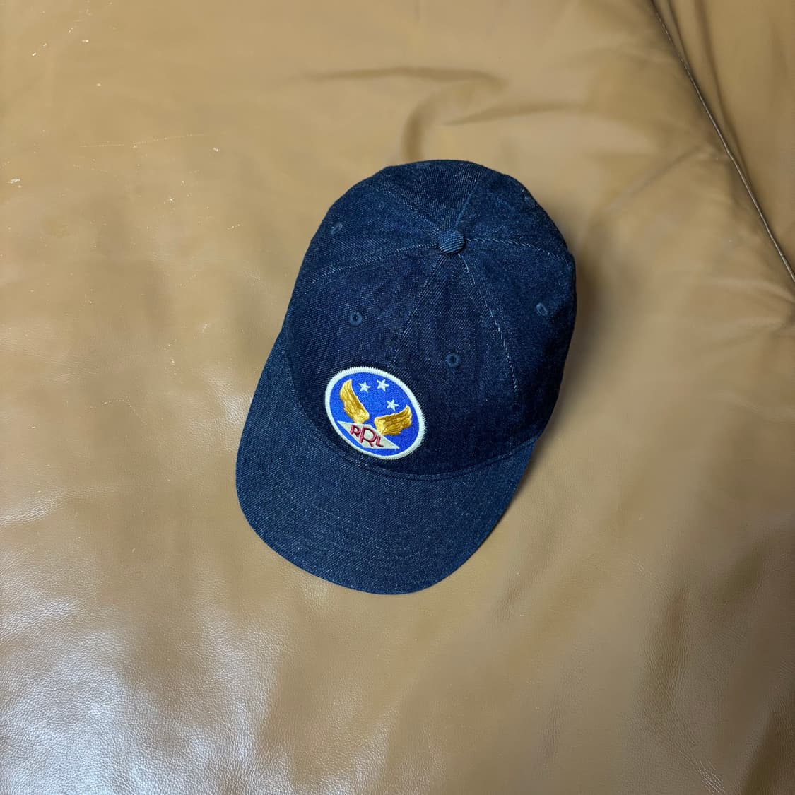 RRL 더블알엘 랄프로렌 폴로 6패널 볼캡 모자 워시드 데님 상품이미지5