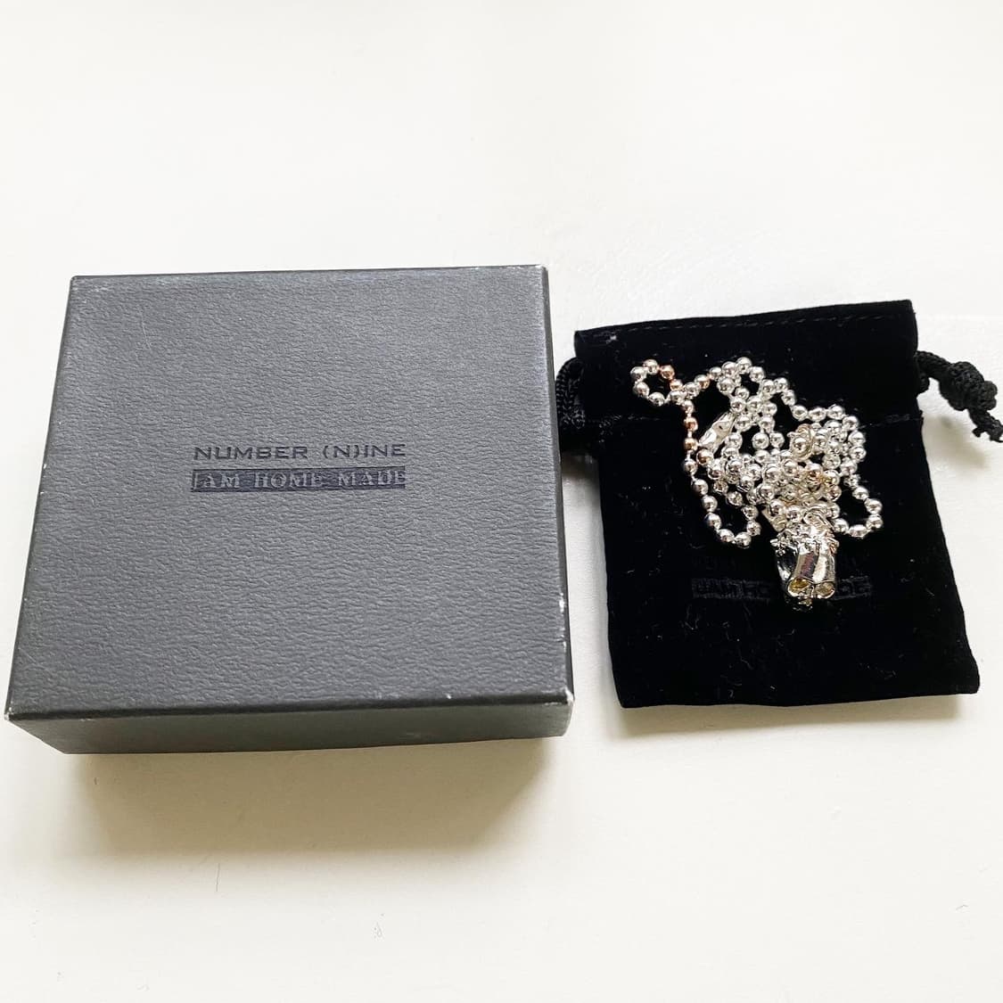 넘버나인 x 잼홈메이드 -04SS 콘헤드 스컬 목걸이 상품이미지1