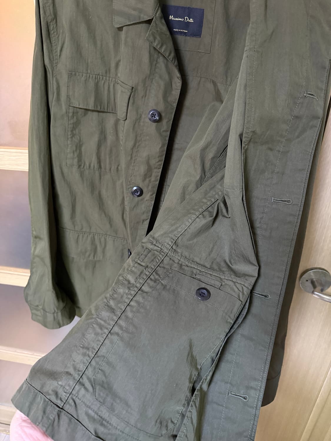 마시모두띠 코튼 나일론 필드자켓 L 상품이미지6