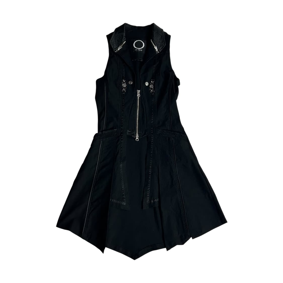 [Ozz Oneste] 오즈온 오리엔탈 고딕 집업 슬리브리스 원피스 상품이미지1