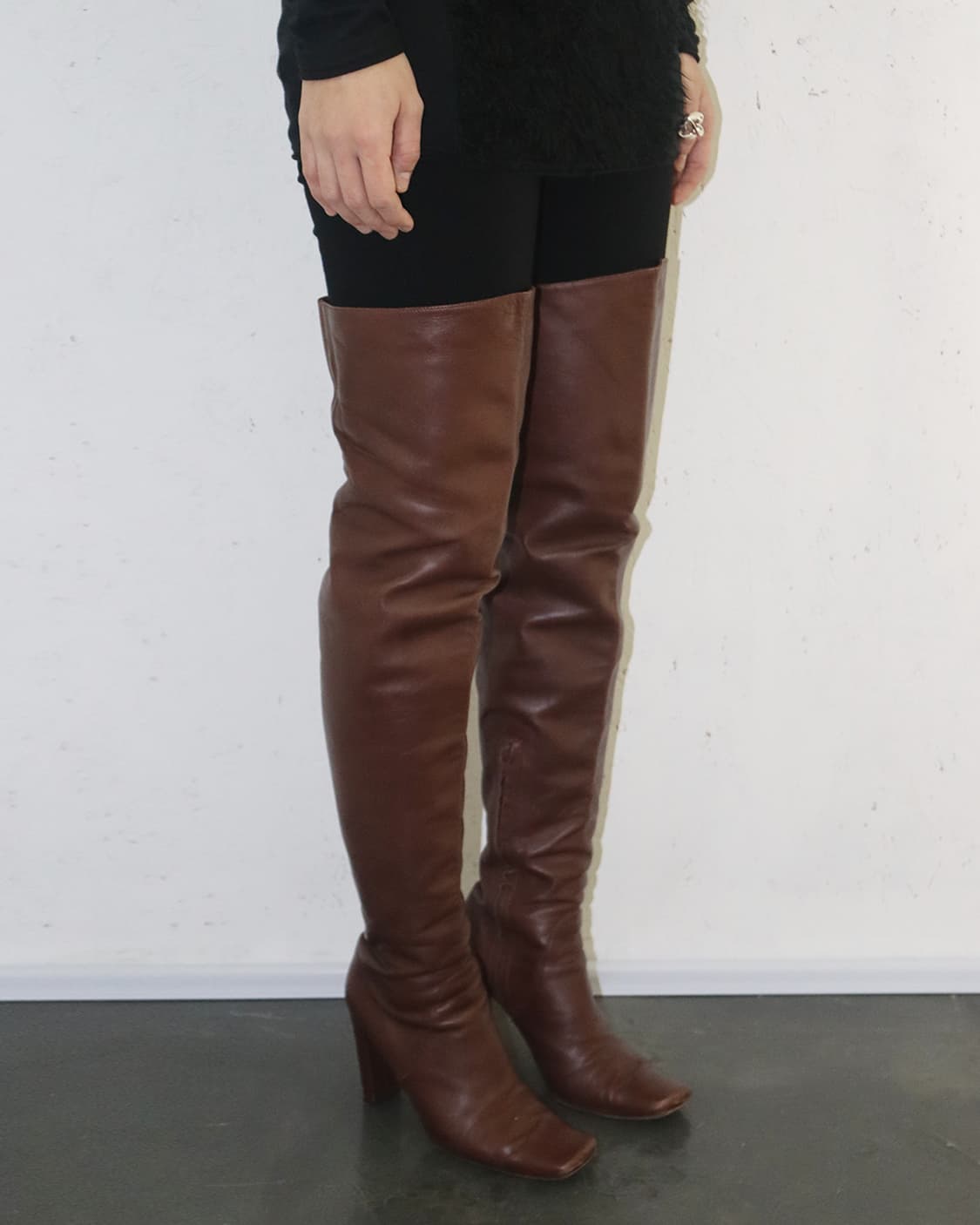 마르니 03AW 오버 더 니 부츠 상품이미지2