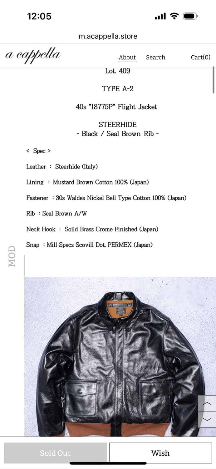 아카펠라클로딩 A2 lot409 상품이미지5