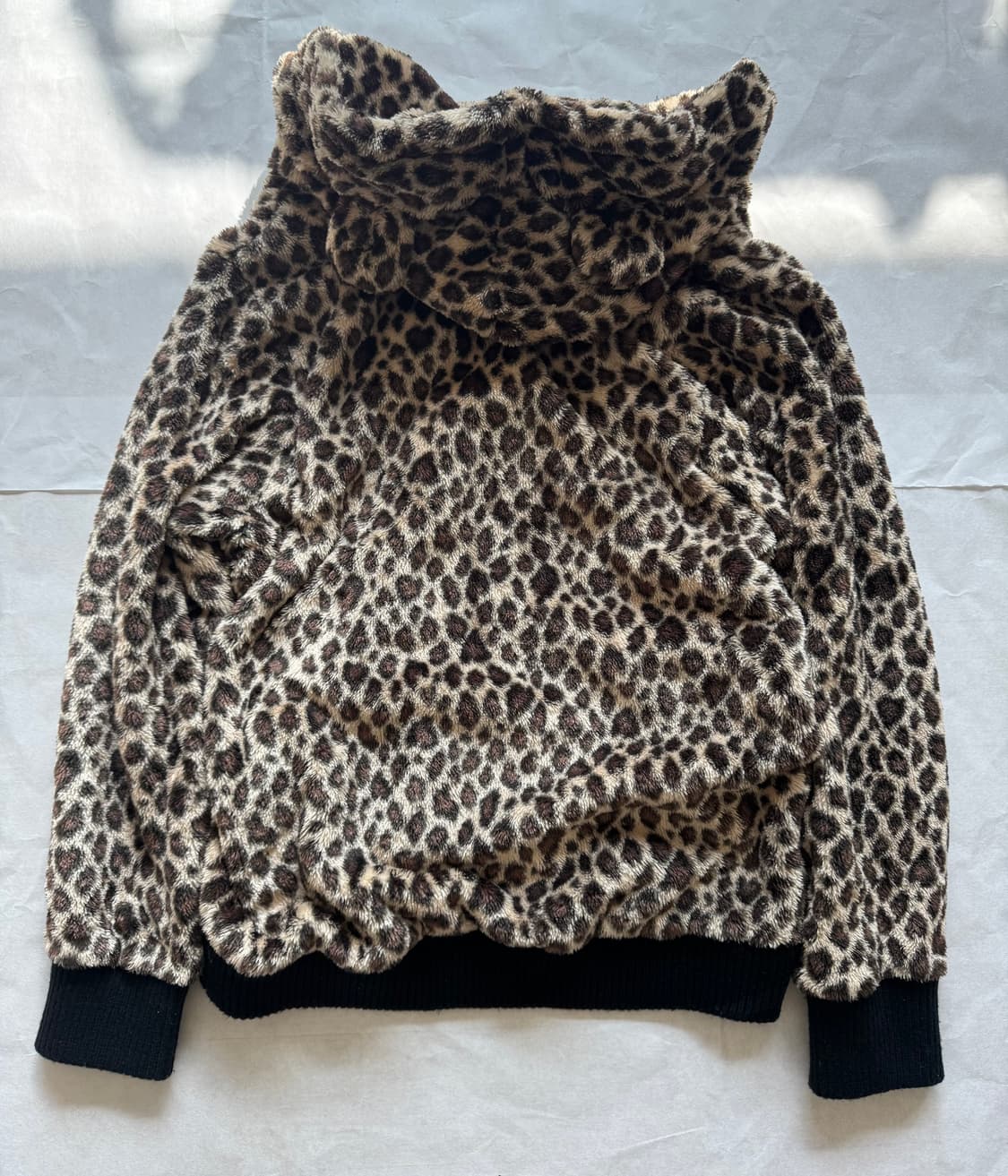 C•O•L'Z•A Leopard Design  Fur Hoodi 상품이미지3