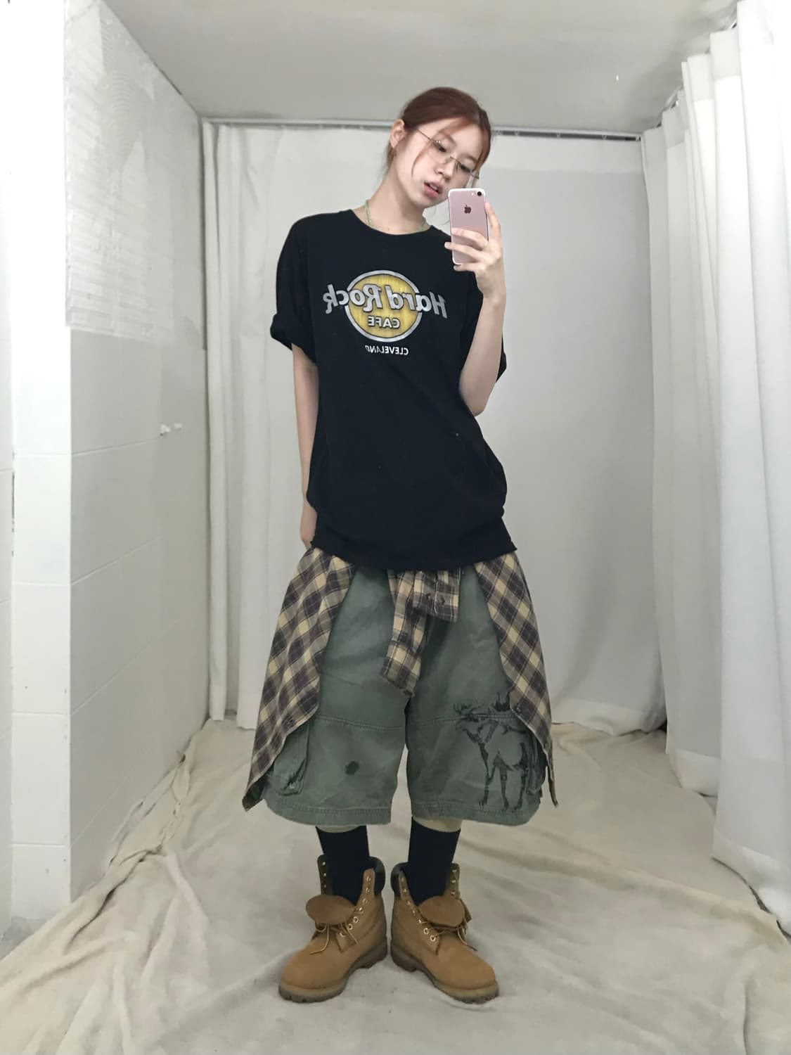🎸 하드락 카페 프린팅 티셔츠 너드 스트릿 코디 세트 상품이미지2