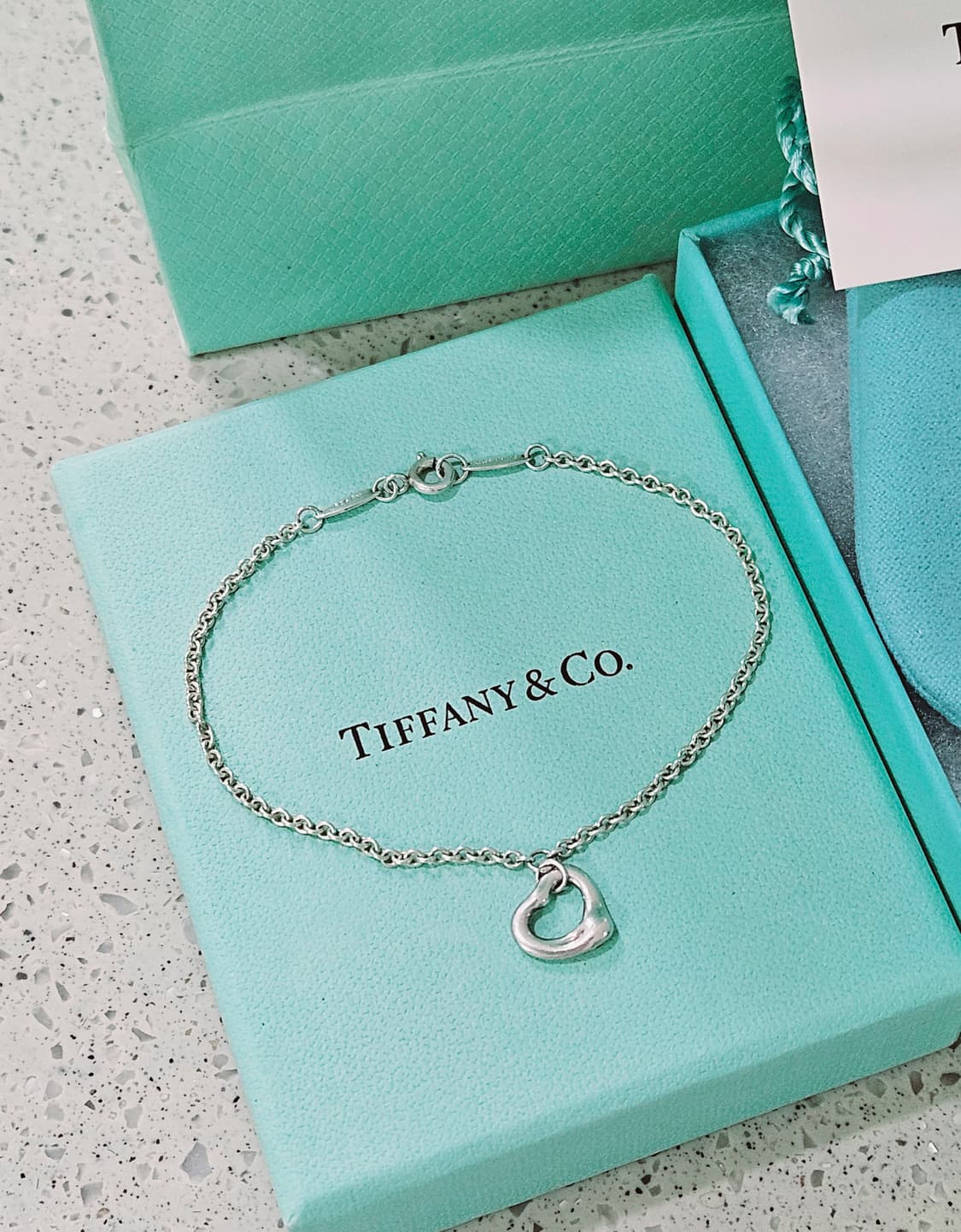 티파니앤코 엘사퍼레티 오픈하트 팔찌 [약 18.5cm] [정품/풀세트] 상품이미지1