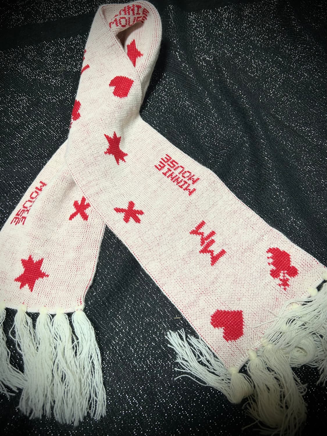 JPN 키치 스타&하트 미니마우스 머플러 상품이미지2