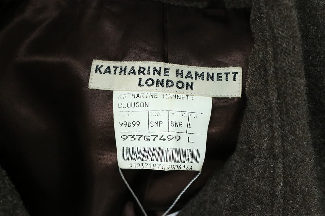  캐서린 햄넷 더블브레스티드 울 피 코트  상품이미지9