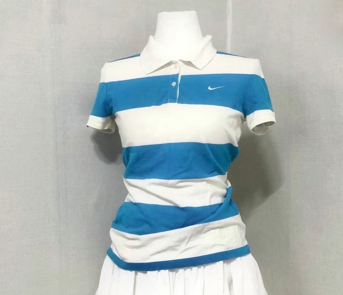나이키 카라 반팔 스카이블루 상품이미지1