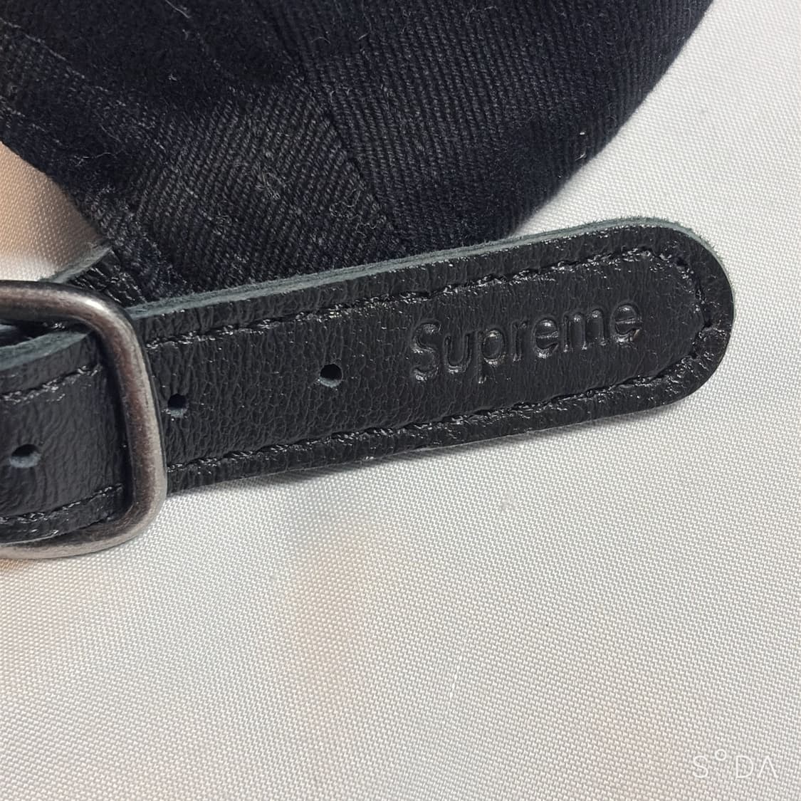 슈프림 워시드 치노 트윌 캠프캡 블랙 - 23fw 상품이미지3