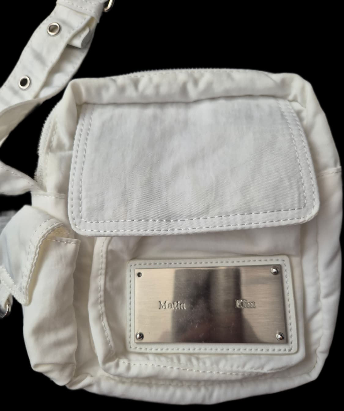 마뗑킴 카고 크로스 미니백 화이트 상품이미지3