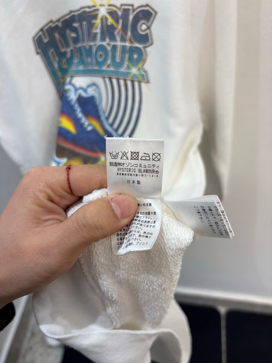 Hysteric Glamour white L sleeve T 상품이미지8