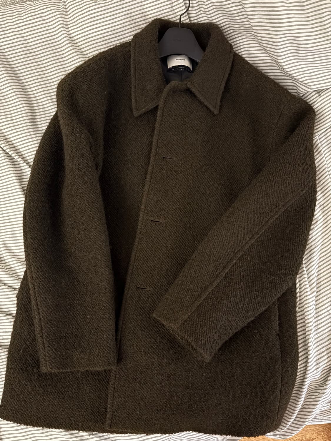 아모멘토 울 하프 싱글코트 상품이미지5