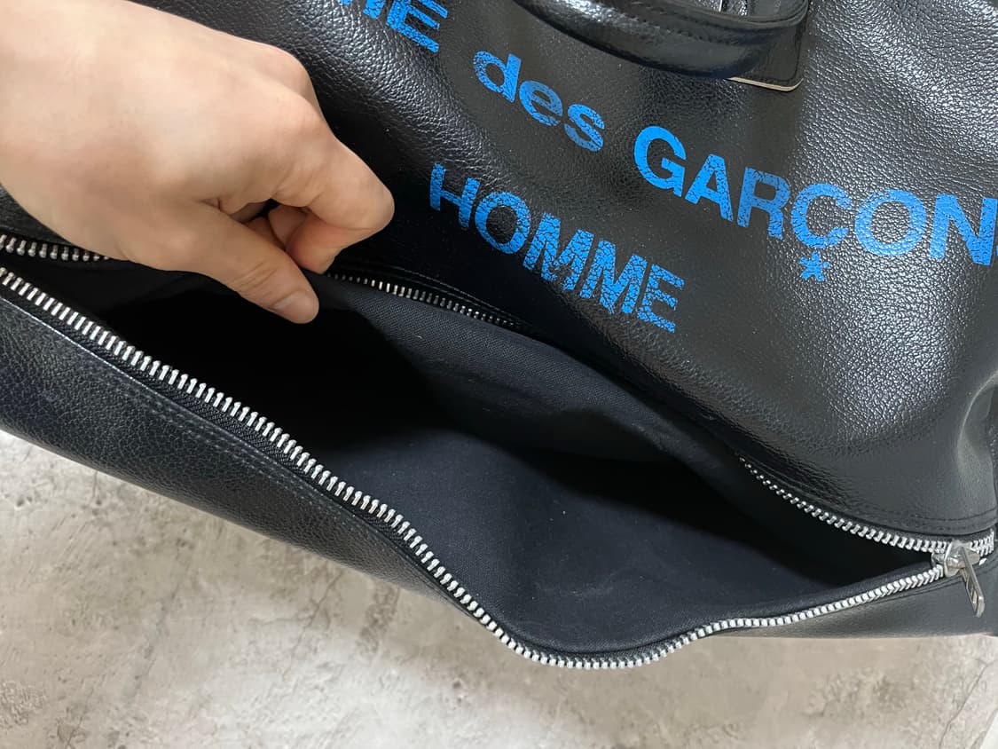 꼼데가르송 아카이브 한정판 pebbled 가죽 볼링백 상품이미지6