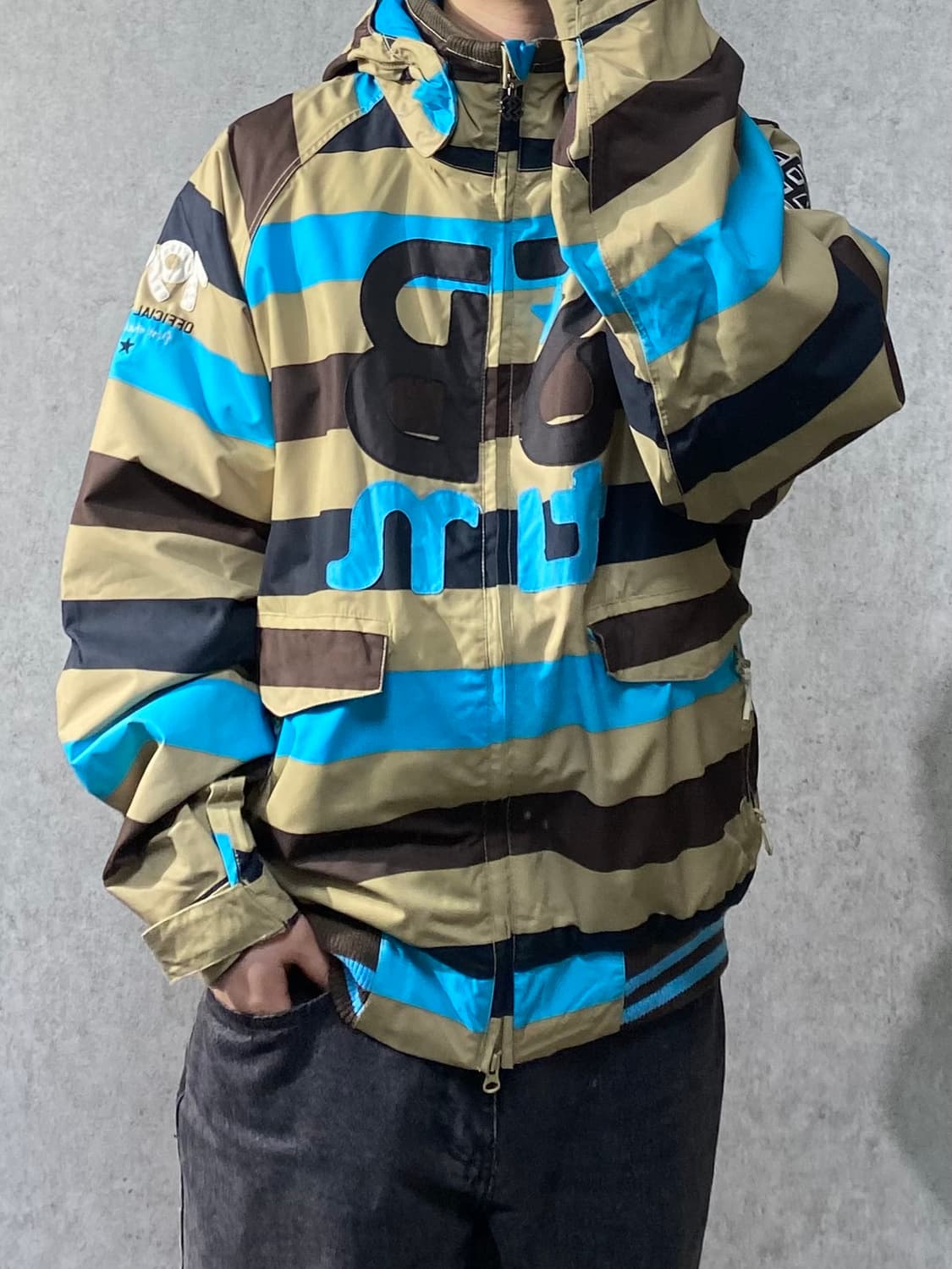 [L] SBTM 스트라이프 스키 투웨이 윈드자켓 상품이미지10