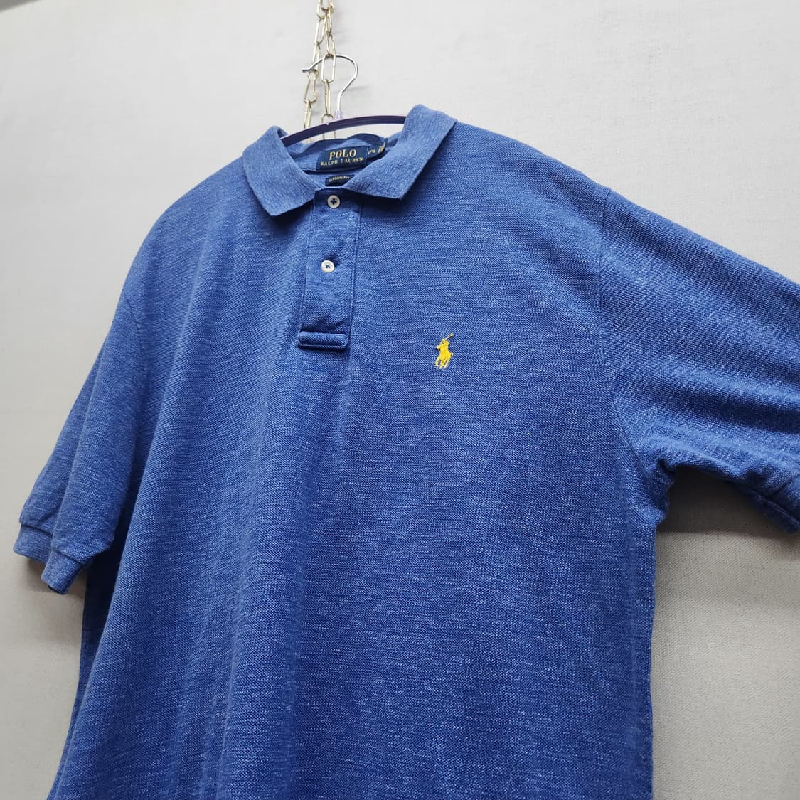 폴로랄프로렌 로고자수 아이코닉 메시 반팔카라 L(XL) 상품이미지3