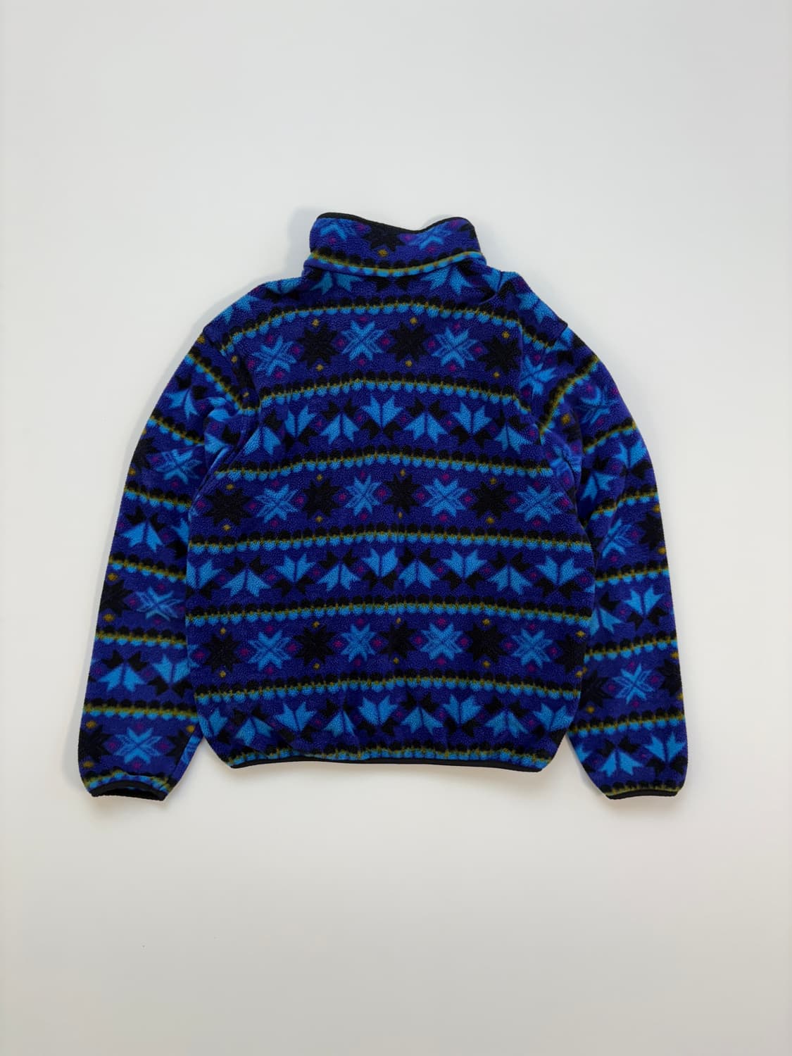 90s Vintage L.L.Bean Aztec Fleece T-Snap 상품이미지3