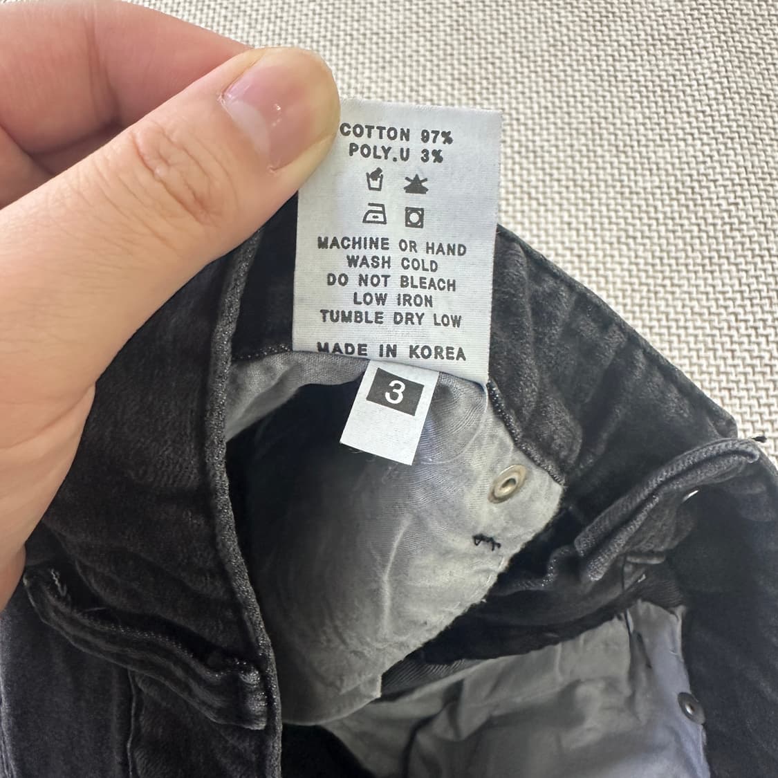 3 빈티지 5부 청 반바지 0423D 상품이미지3