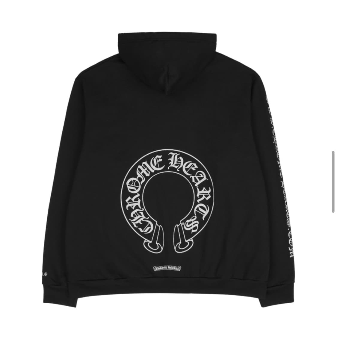 크롬하츠 실버 글리터 후드 블랙 상품이미지2