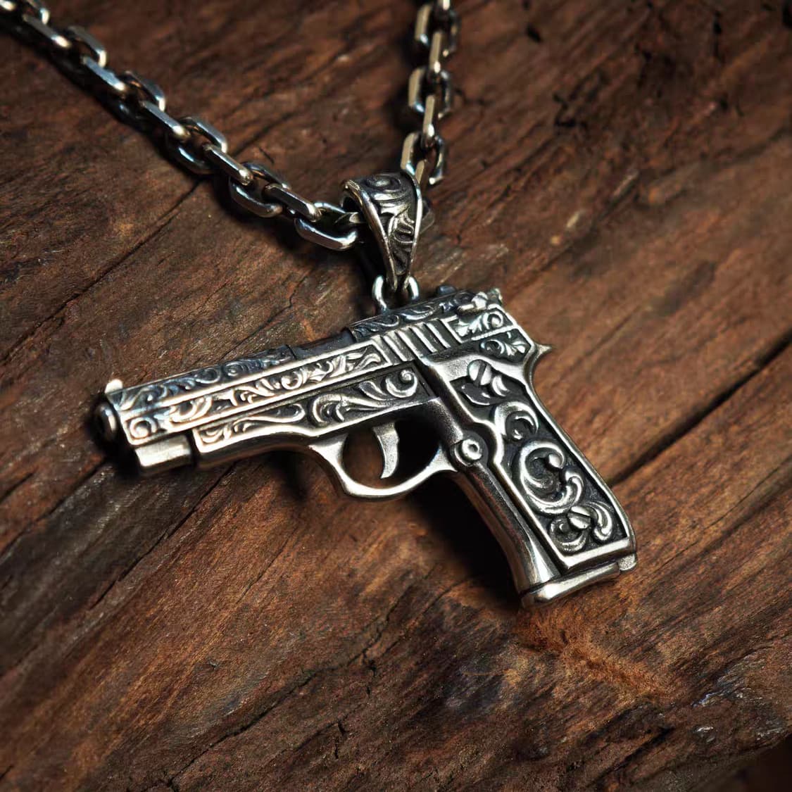 Oceanora  925 스털링 실버 '데저트 이글' 앤티크 펜던트 상품이미지8