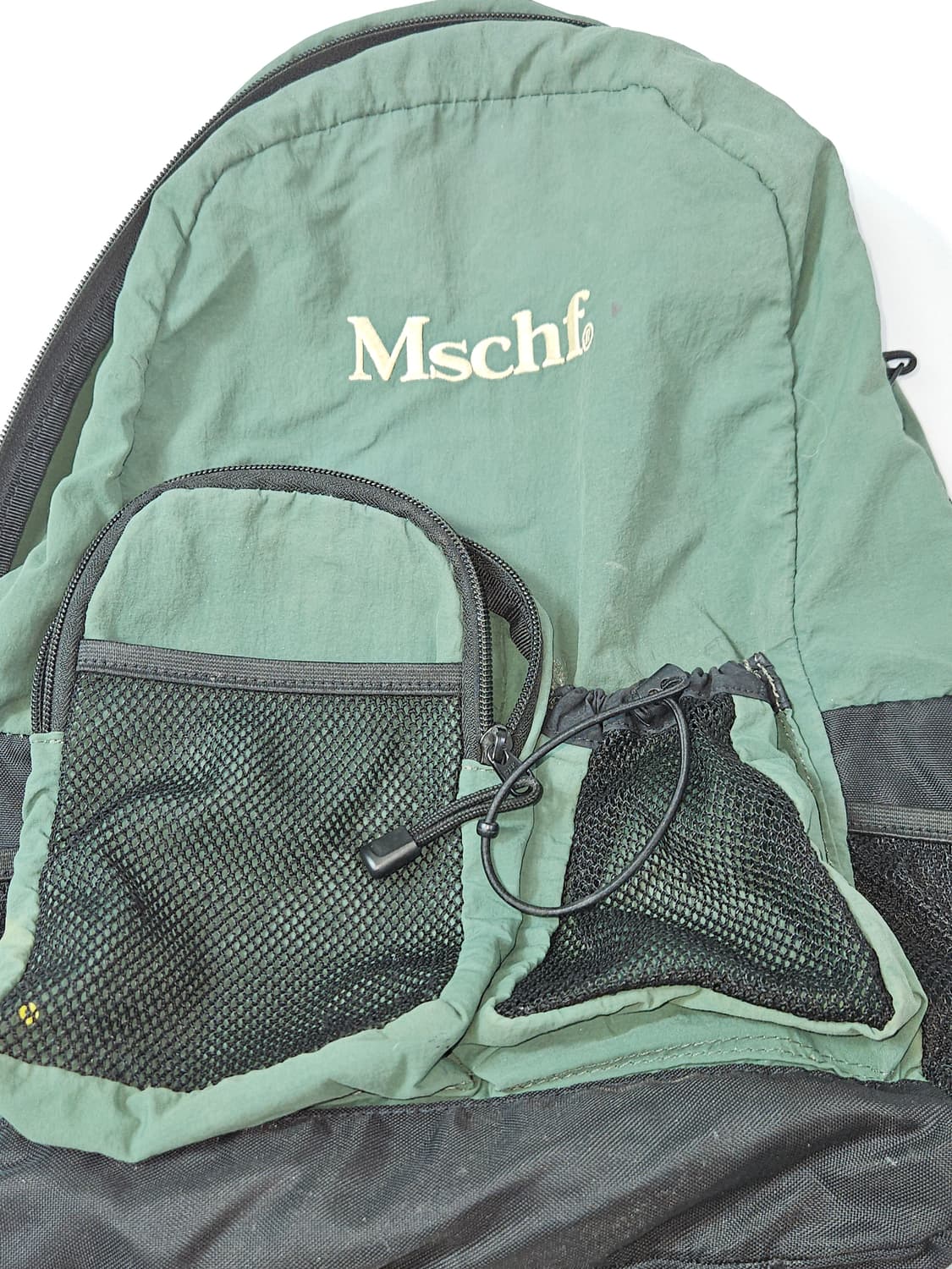 미스치프 멀티포켓 나일론 그린 백팩 상품이미지2