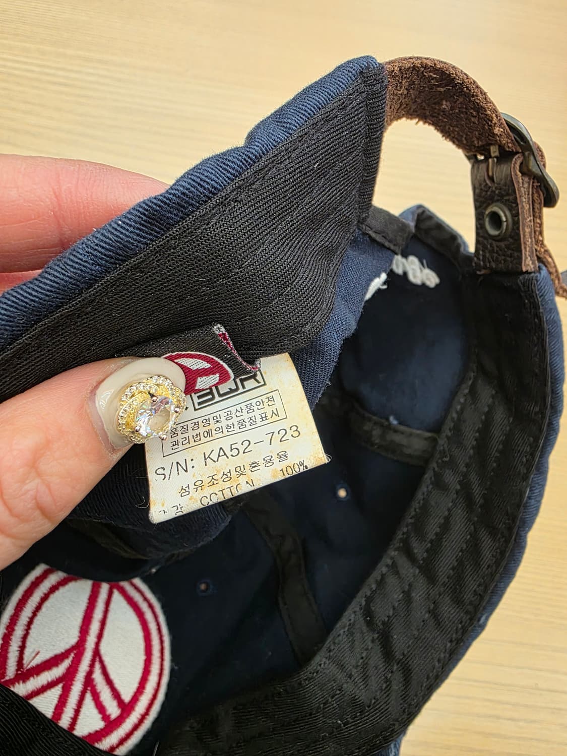 3QR 볼캡 모자 네이비 상품이미지6