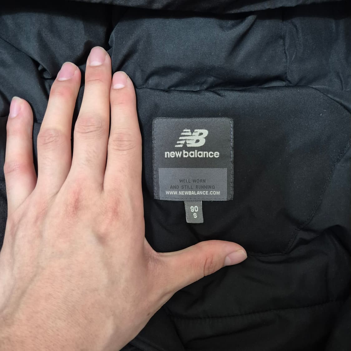 뉴발란스 사이드라인 다운 후드 롱패딩 점퍼 상품이미지6