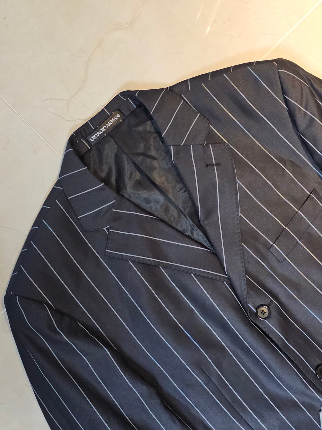 [신품] Giorgio Armani Pinstripe Jacket 상품이미지3