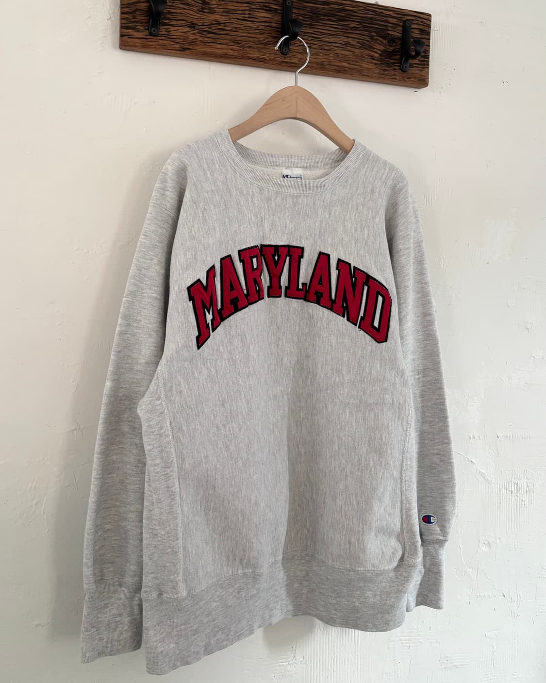 Champion 챔피온 리버스위브 MARYLAND 멜란지그레이 스웻셔츠  상품이미지2