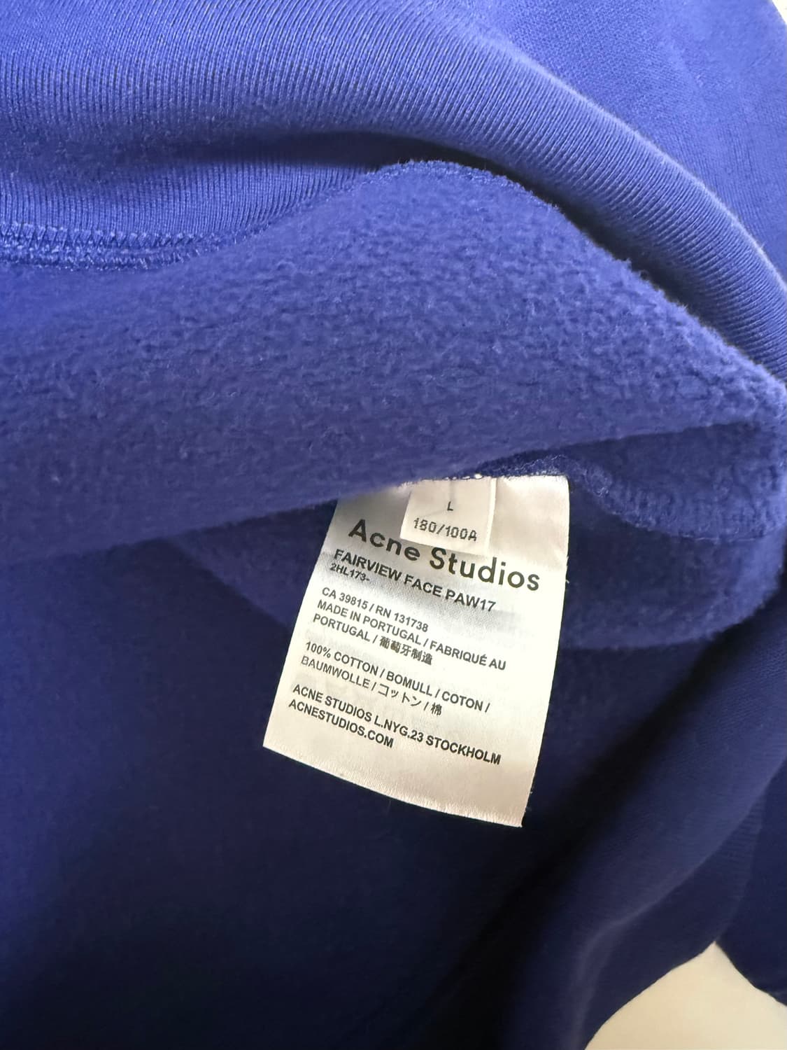 아크네 페어뷰 L 사이즈 로얄블루 상품이미지2