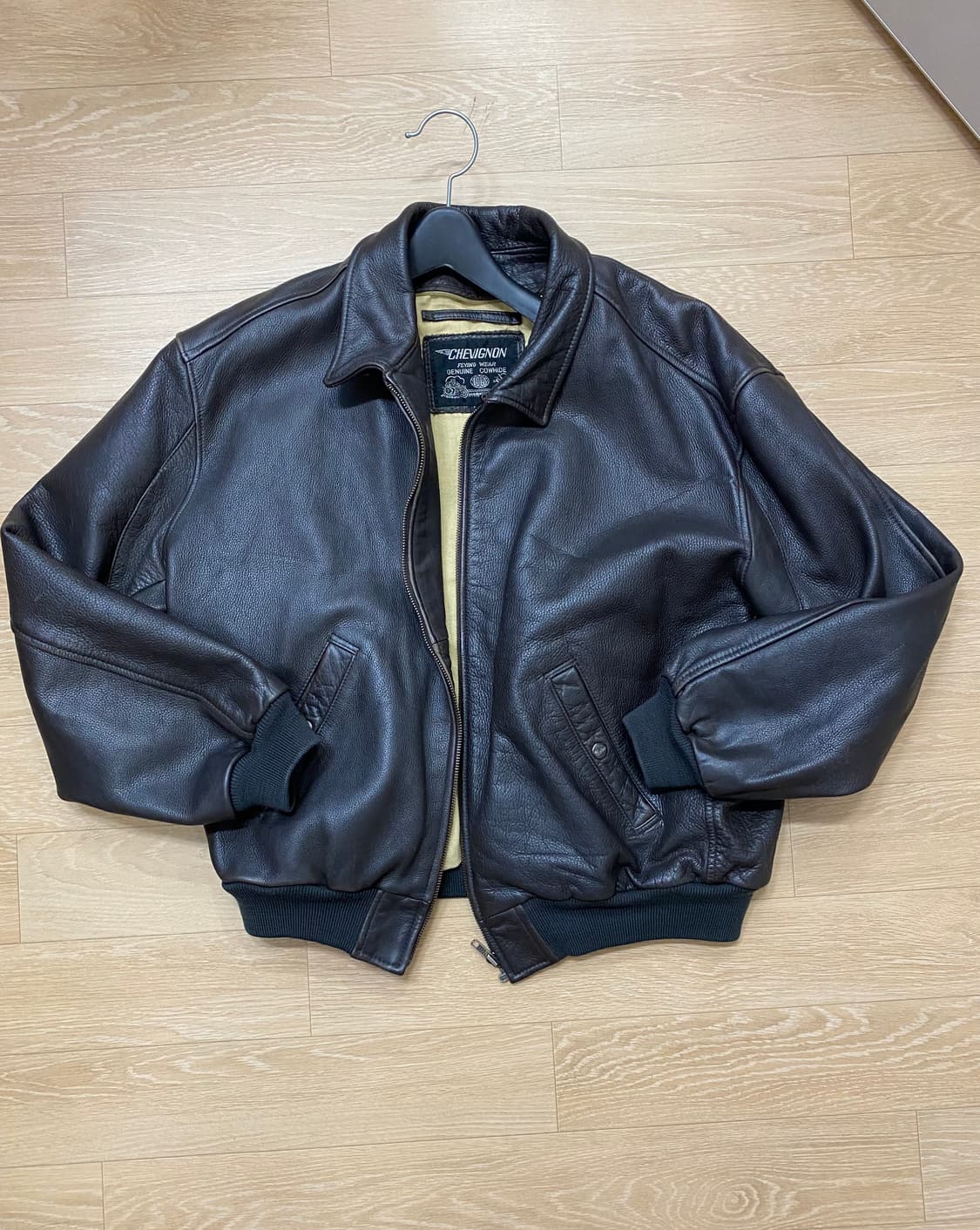 빈티지 쉐비뇽 레더자켓 (XL)  상품이미지1