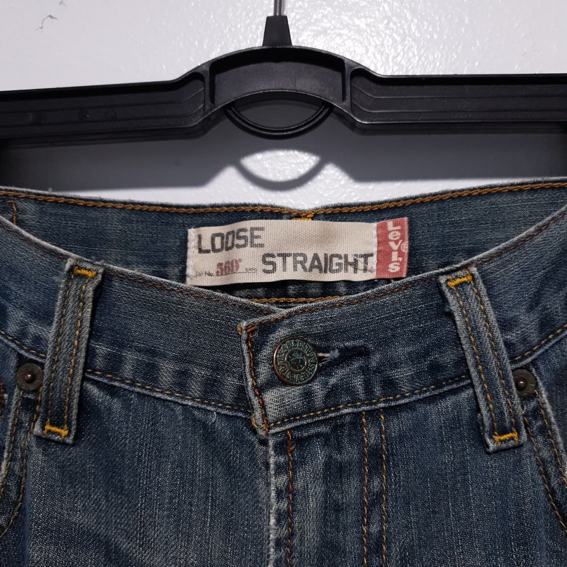 00s 리바이스 569 루즈 스트레이트 데님 팬츠 청바지 32-33인치 상품이미지4