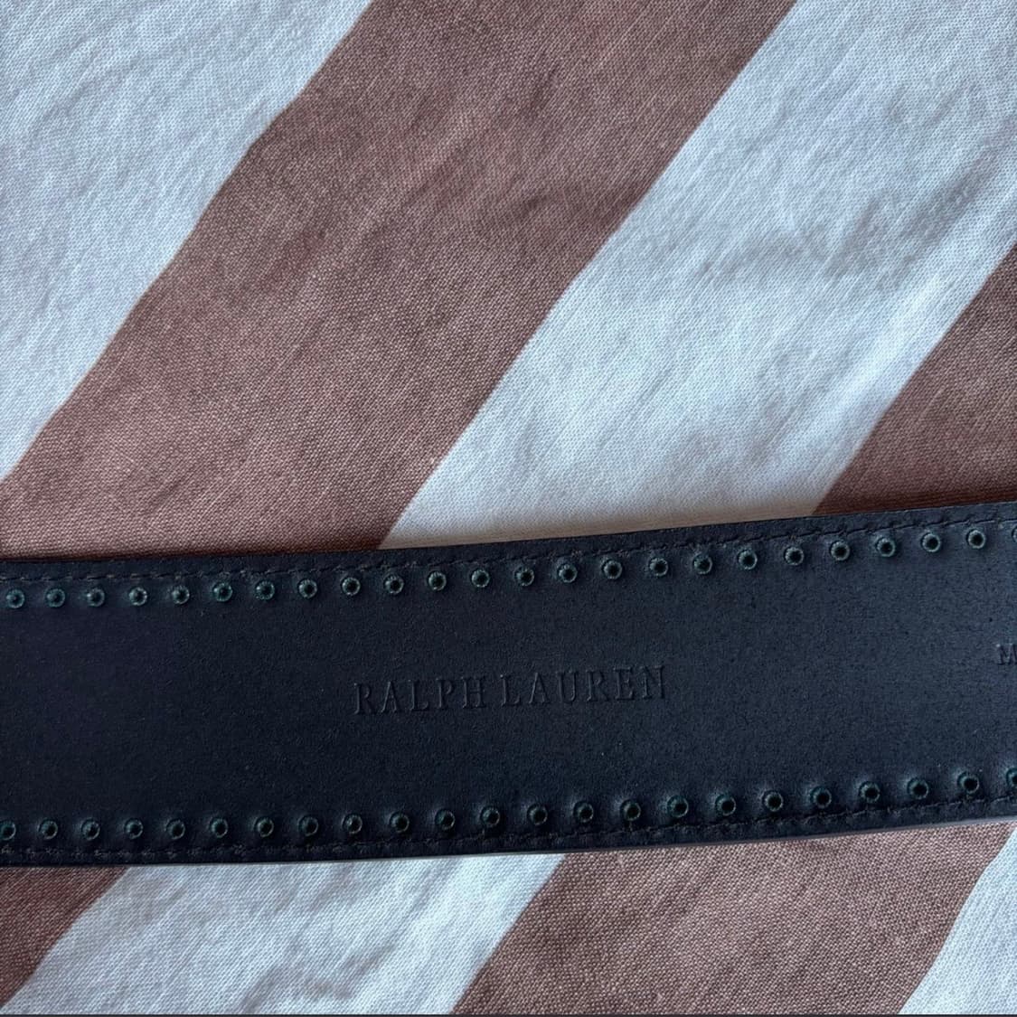 폴로 랄프로렌 빈티지 레더 아일릿 벨트 상품이미지4