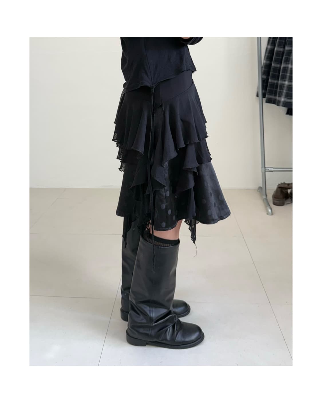 빈티지 프릴 스커트 상품이미지2