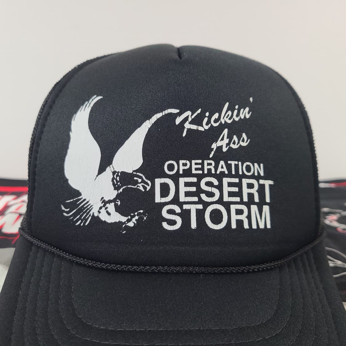 90s USA 미군 밀리터리 빈티지 트러커캡 메쉬캡 모자 스냅백 상품이미지3