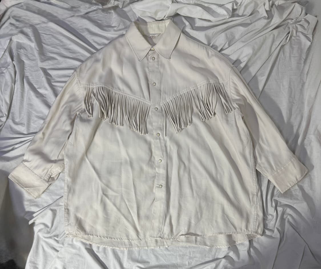 Moussy 프린지 오버 셔츠 웨스턴 y2k goa 상품이미지1