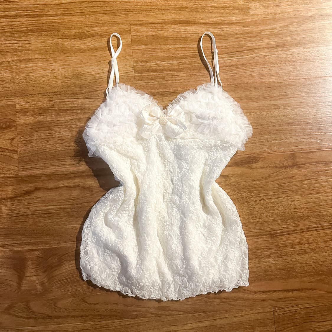 빈티지 화이트 레이스 슬리브리스 히메갸루 로걀 발레코어 달천깔 페어리 상품이미지1