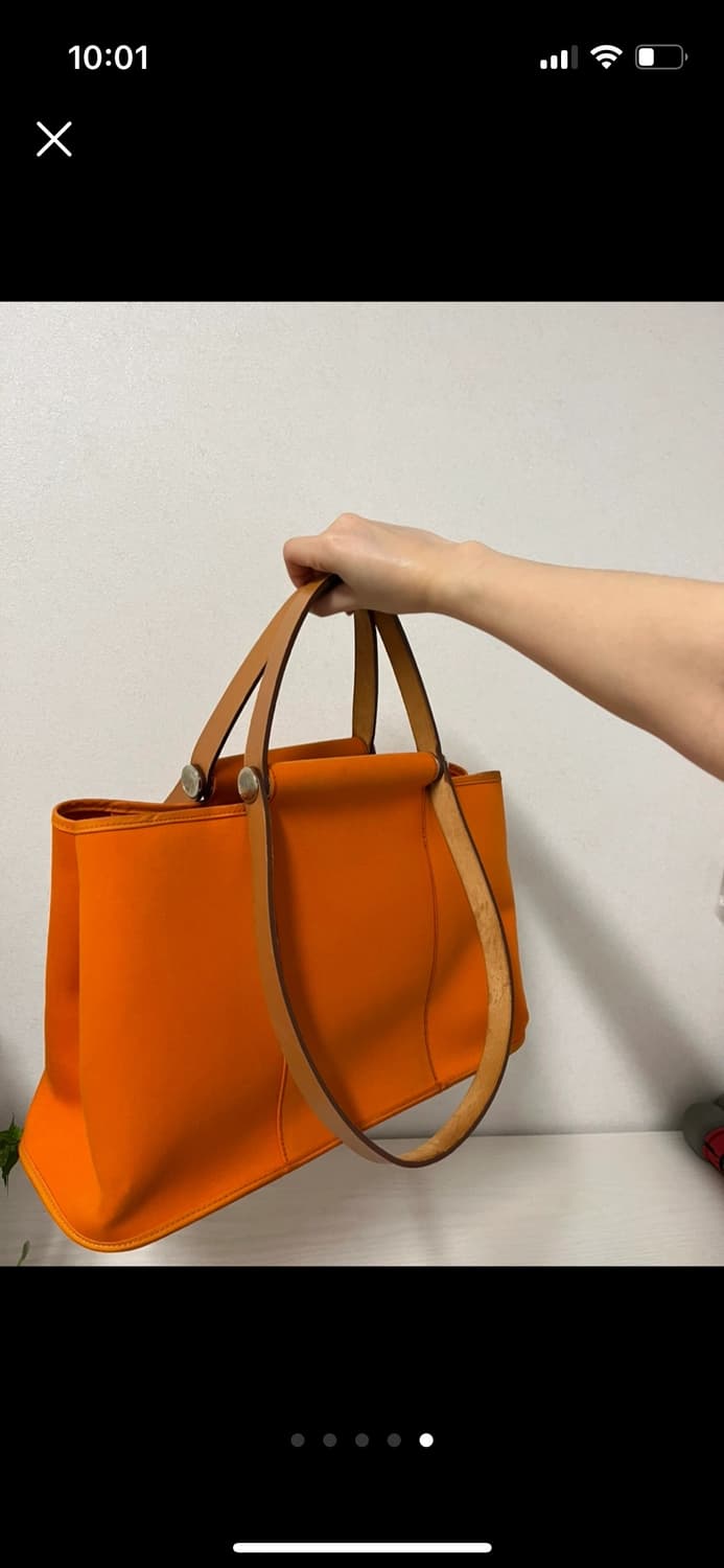 에르메스 캔버스 토트백 (오렌지)  상품이미지5