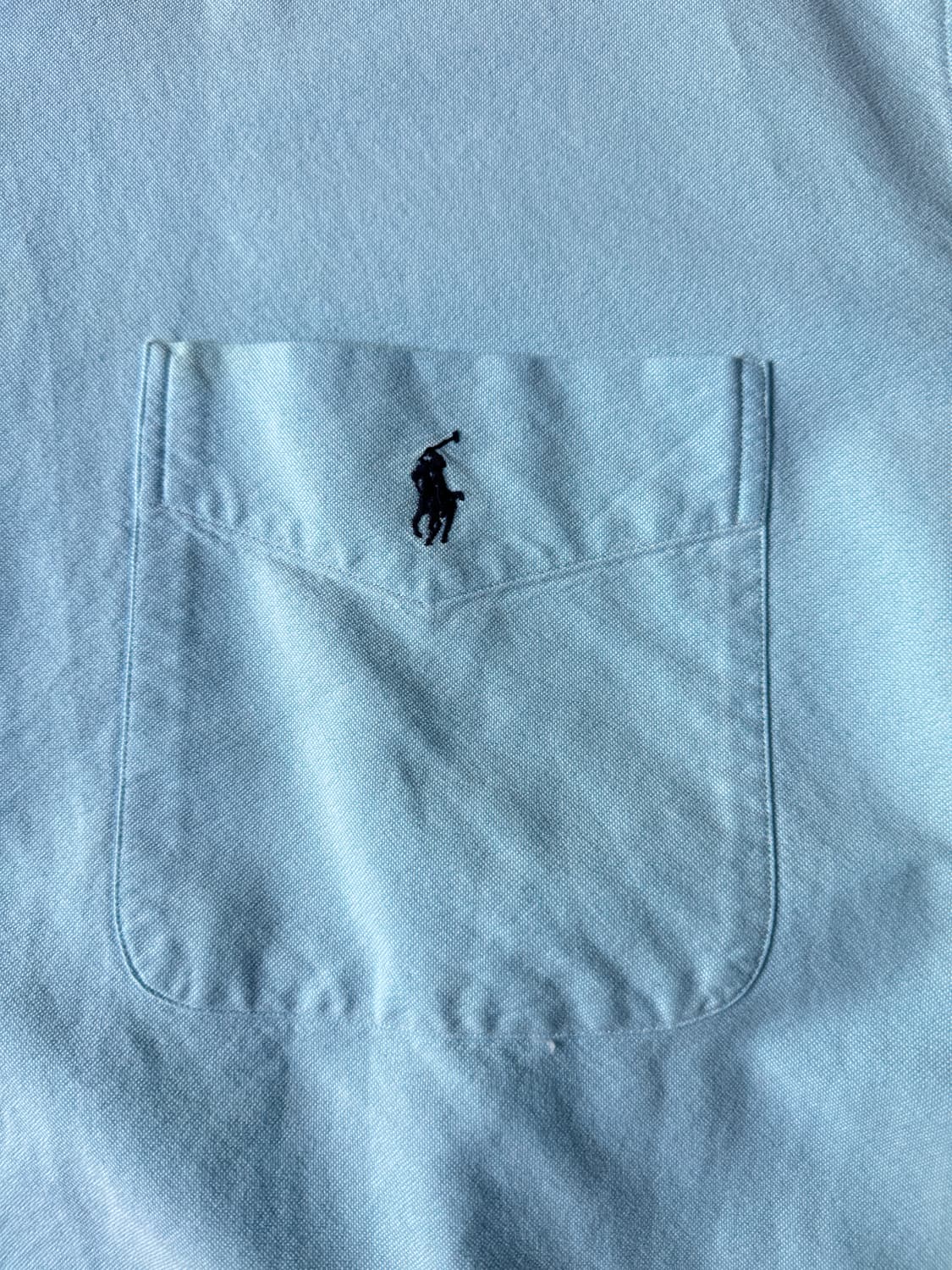 [M]90's 폴로 랄프로렌 Big Shirt 스카이블루 옥스포드 셔츠 상품이미지3