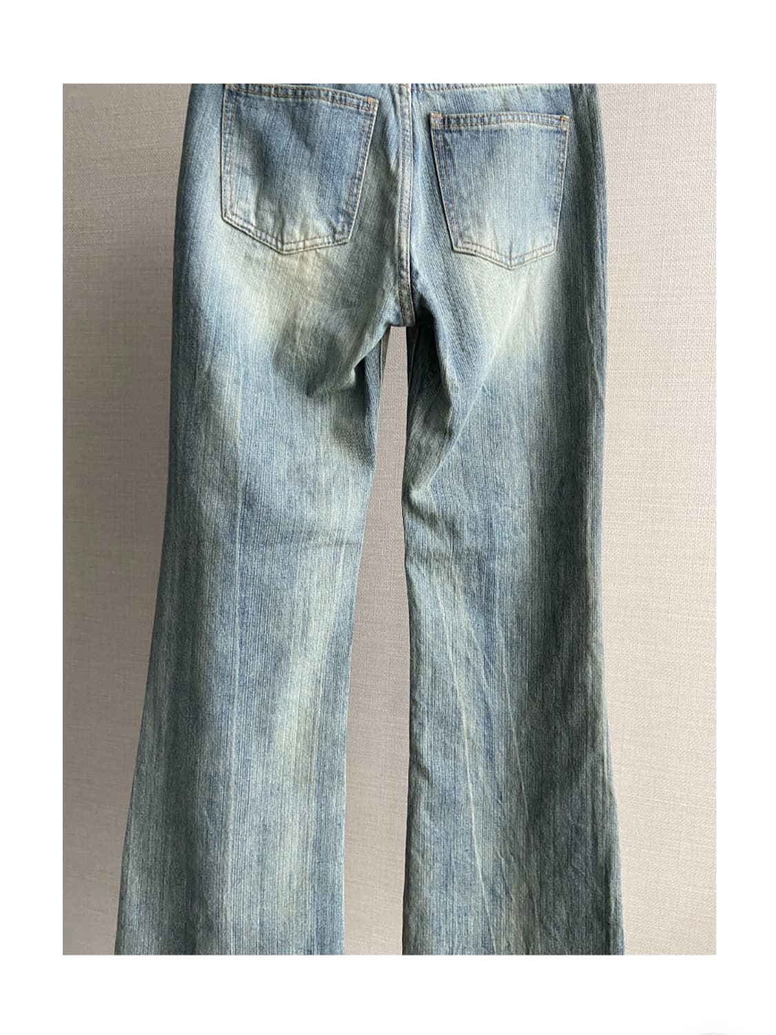 [새상품] 실루엣 빈티지 시와 워싱 부츠컷 데님 팬츠 상품이미지5