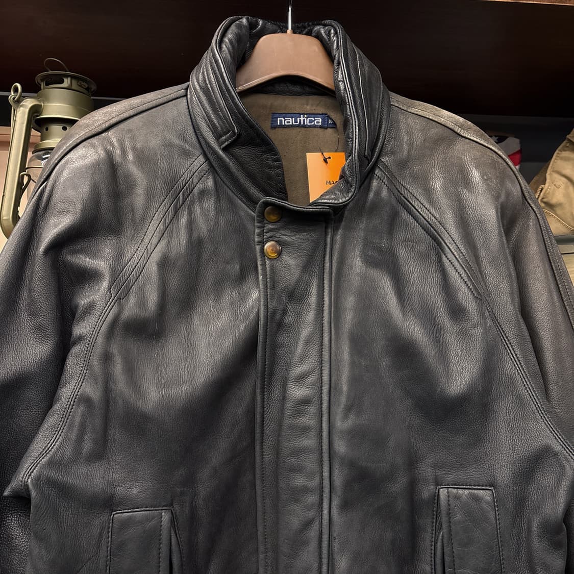 90s 노티카 한국생산 디어스킨 블루종 봄버자켓 N939 상품이미지3