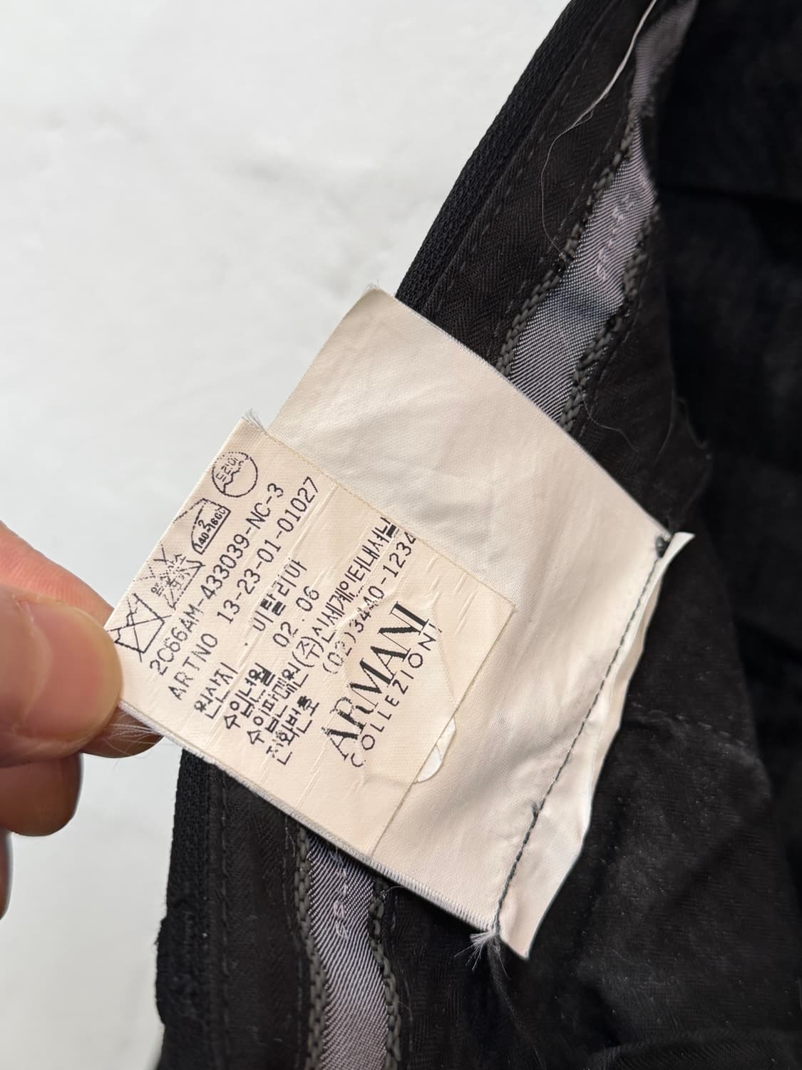 Armani 아르마니 스트라이프 핀턱 트라우저 슬랙스 50 상품이미지4