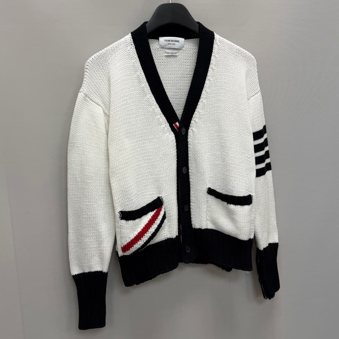 톰브라운 인타르시아 스트라이프 가디건 (95)  상품이미지2