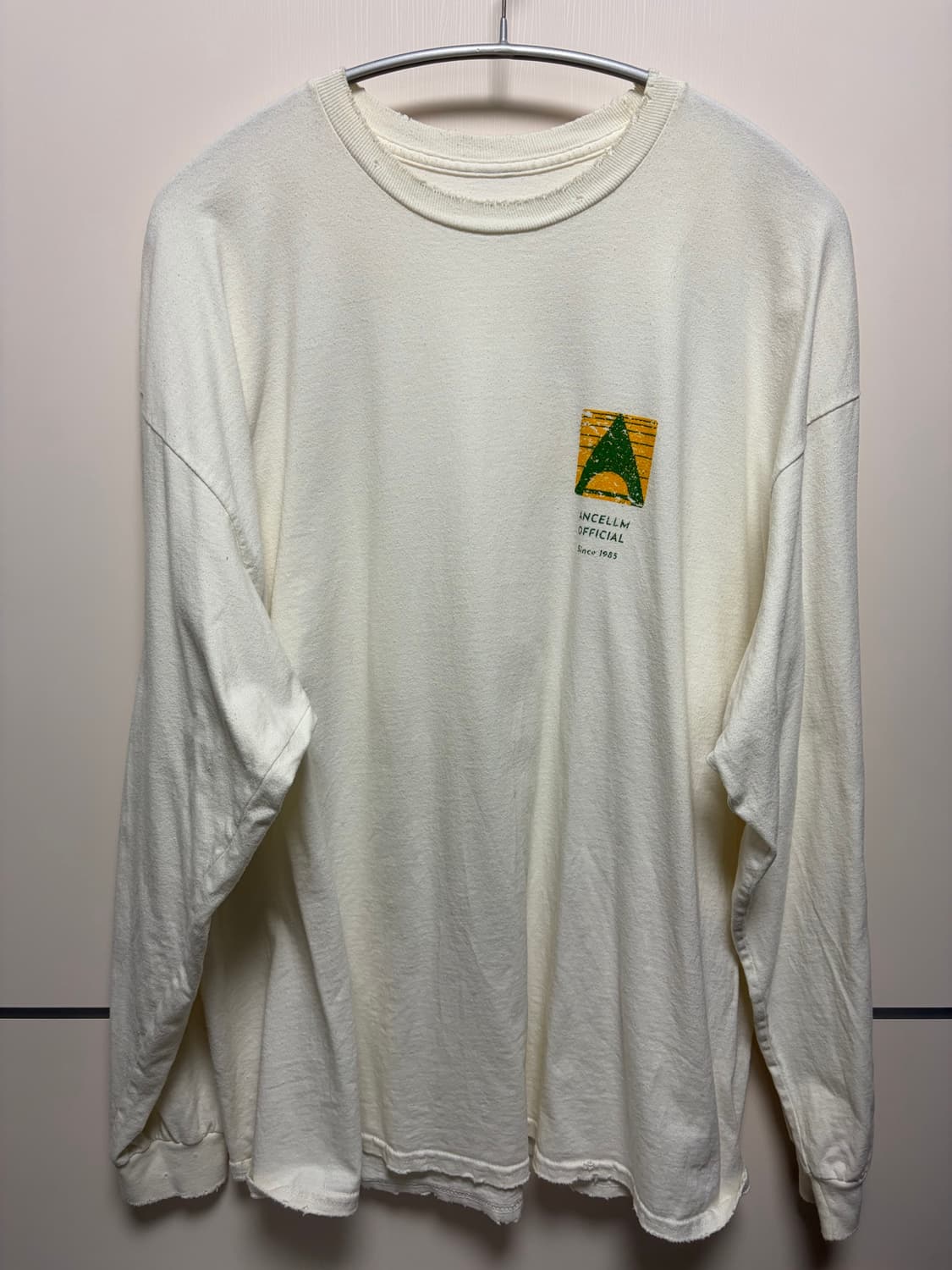 안셀름 Ancellm 25ss Logo LS T-Shirt - White 상품이미지1