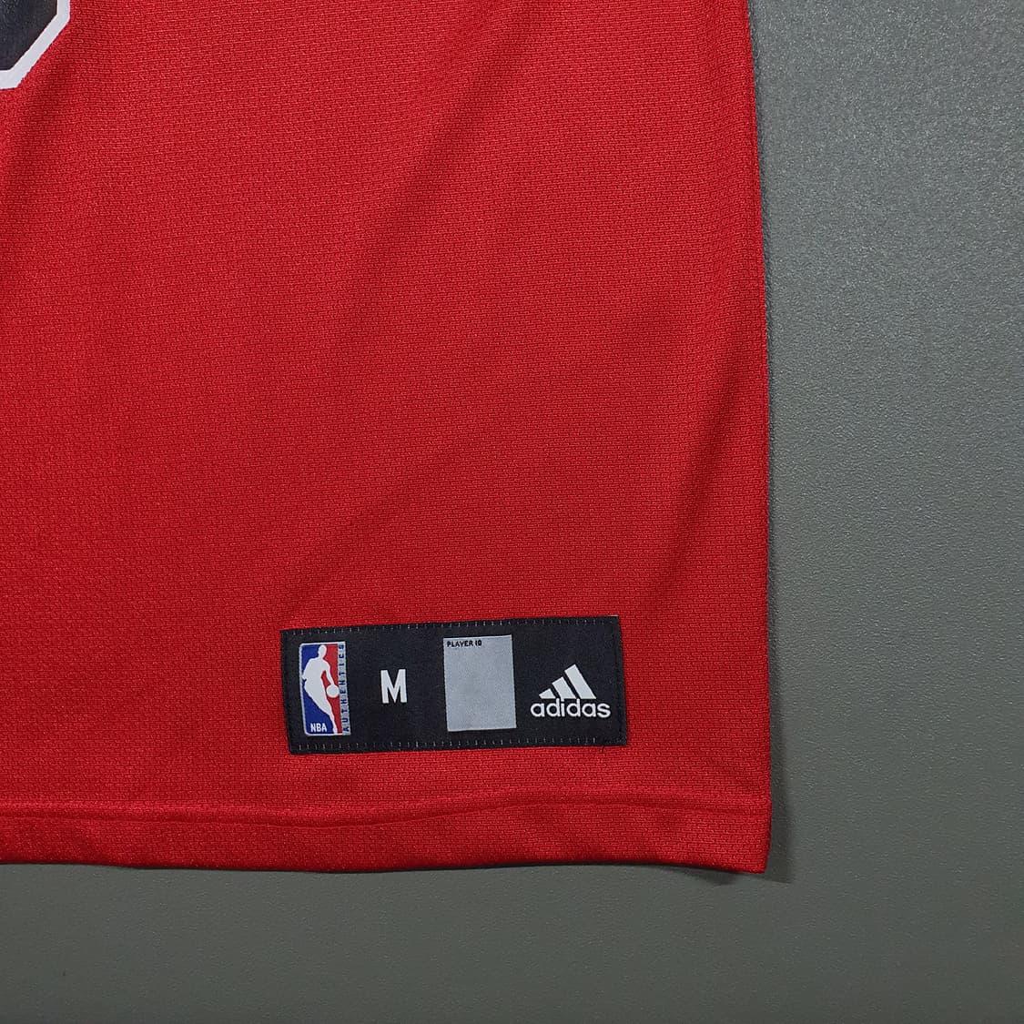 실측 L 아디다스 X NBA 시카고불스 벤 월러스 홈 유니폼 스윙맨 져지 상품이미지5