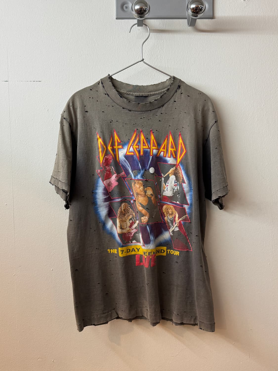 90s def leppard tour faded t shirt 상품이미지1
