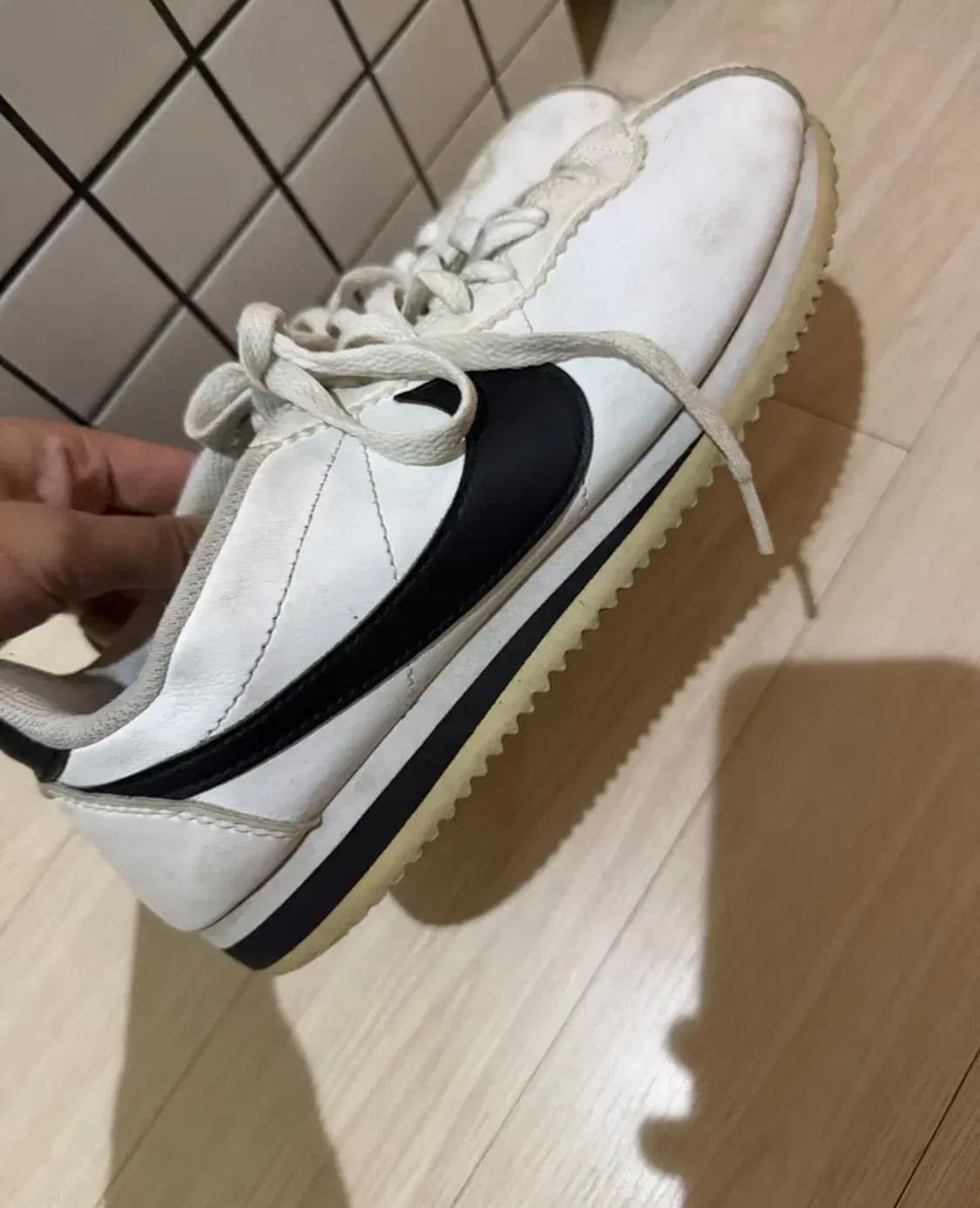 나이키 클래식 코르테즈 레더 흰검 250 상품이미지2