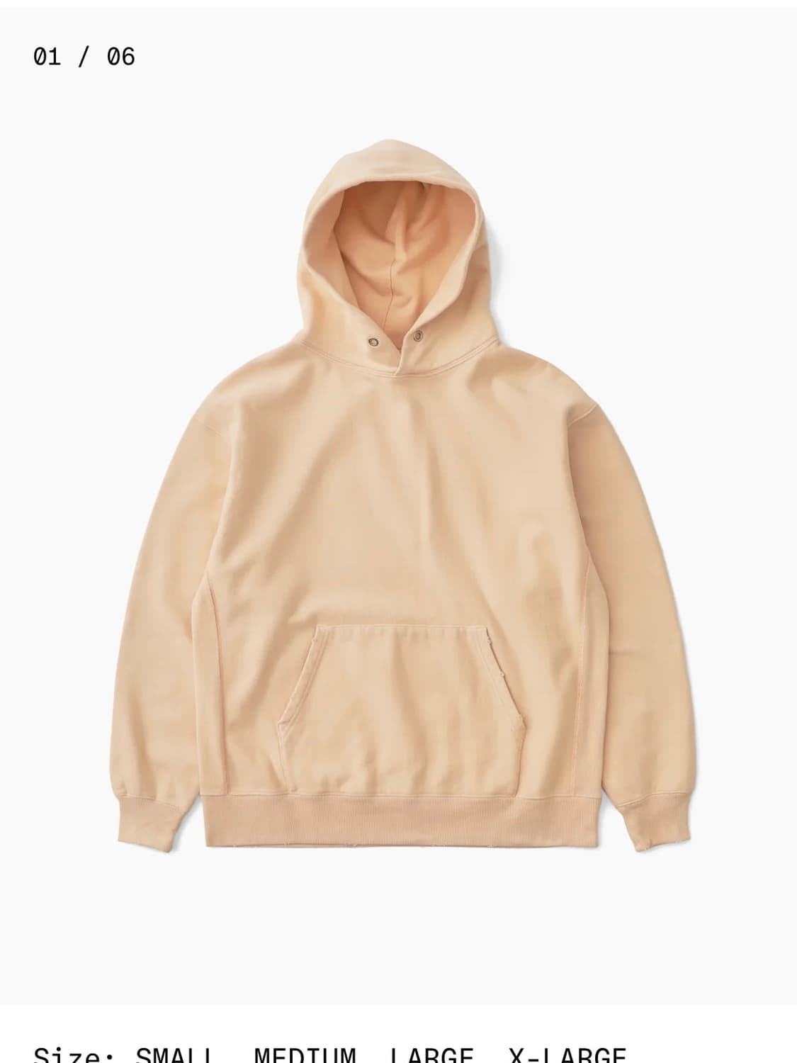 카키스 디스트레스드 후드 상품이미지1