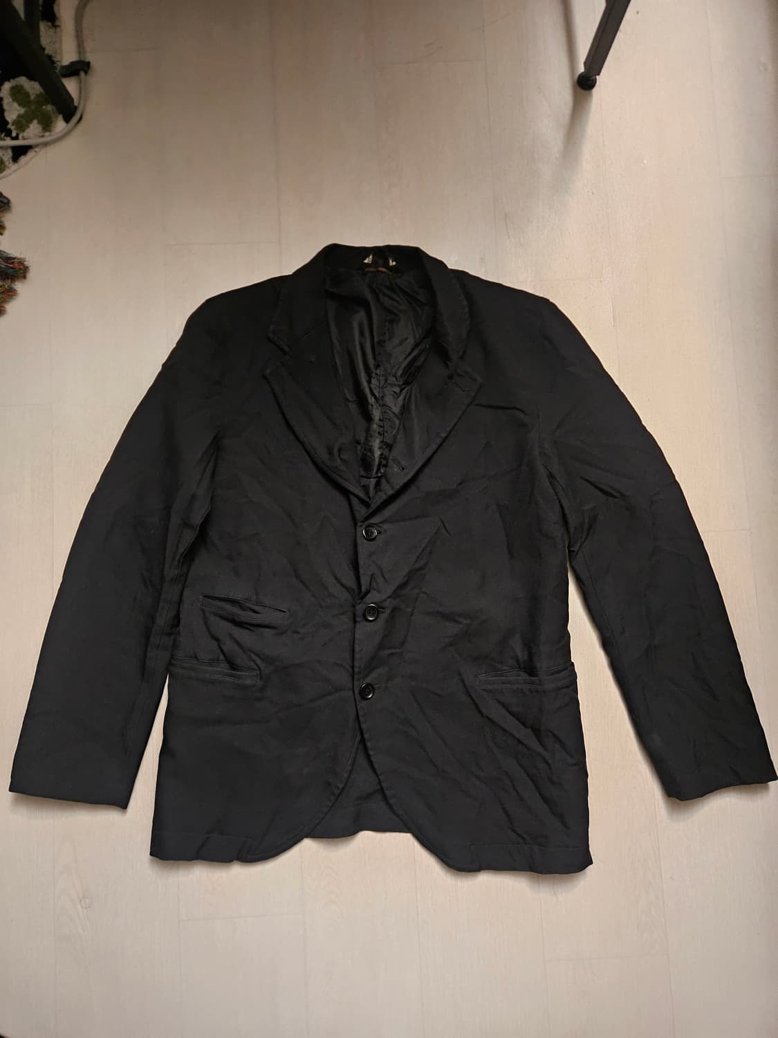 꼼데가르송 블랙 축융 자켓 상품이미지2