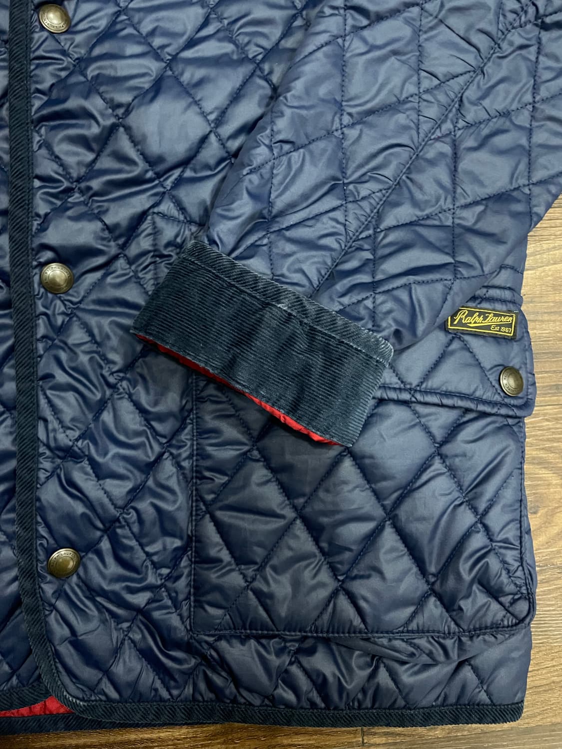 폴로 랄프로렌 퀼팅 자켓 네이비  상품이미지4